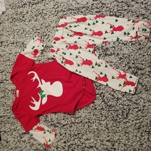 Multiple Baby Christmas outfits,